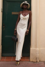 Printed Backless Cami Bodycon Maxi Dress image 2