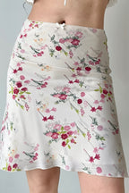 Floral Ruffle Mermaid Midi Skirt image 1