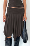 Ruffled Irregular Draped Midi Skirt image 1