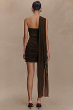 Strapless Ruched Bodycon Mini Party Dress image 8