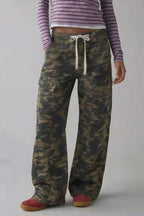 Street Tie Casual Loose Pocket Jeans image 8