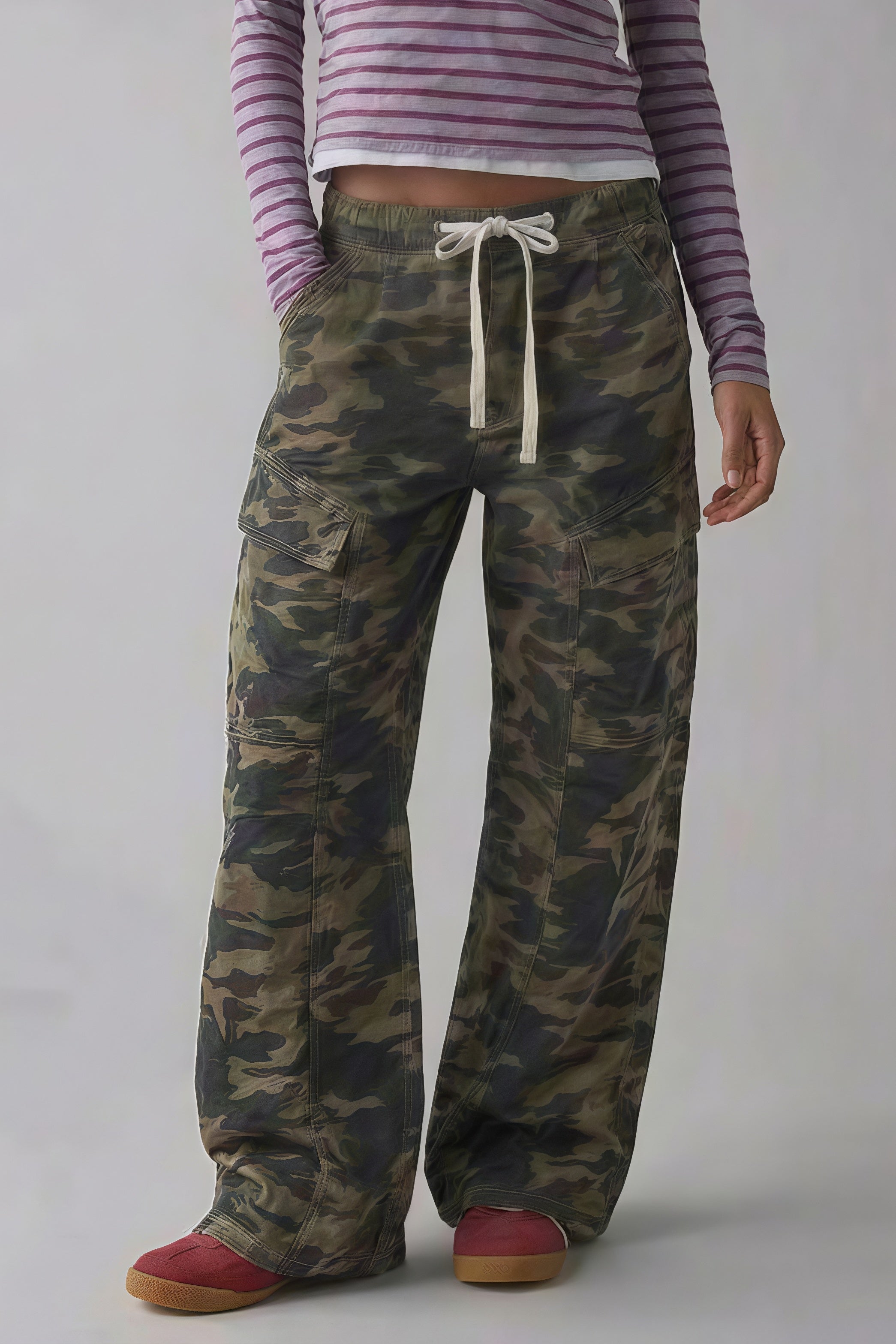 Street Tie Casual Loose Pocket Jeans image 8