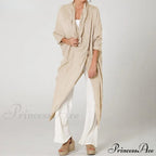 Solid Asymmetrical Cowl Neck Blouse image 4