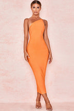 One Shoulder Backless Party Dress image 10