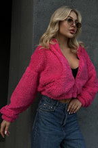 Zip-Up Teddy Fleece Hoodie image 4