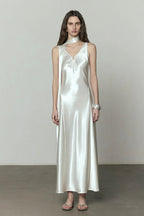 New Temperament V-Neck Maxi Dress image 1