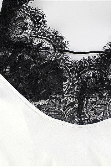 Sexy V Neck Lace Splice Maxi Dress image 6