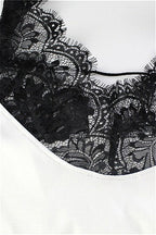 Sexy V Neck Lace Splice Maxi Dress image 6