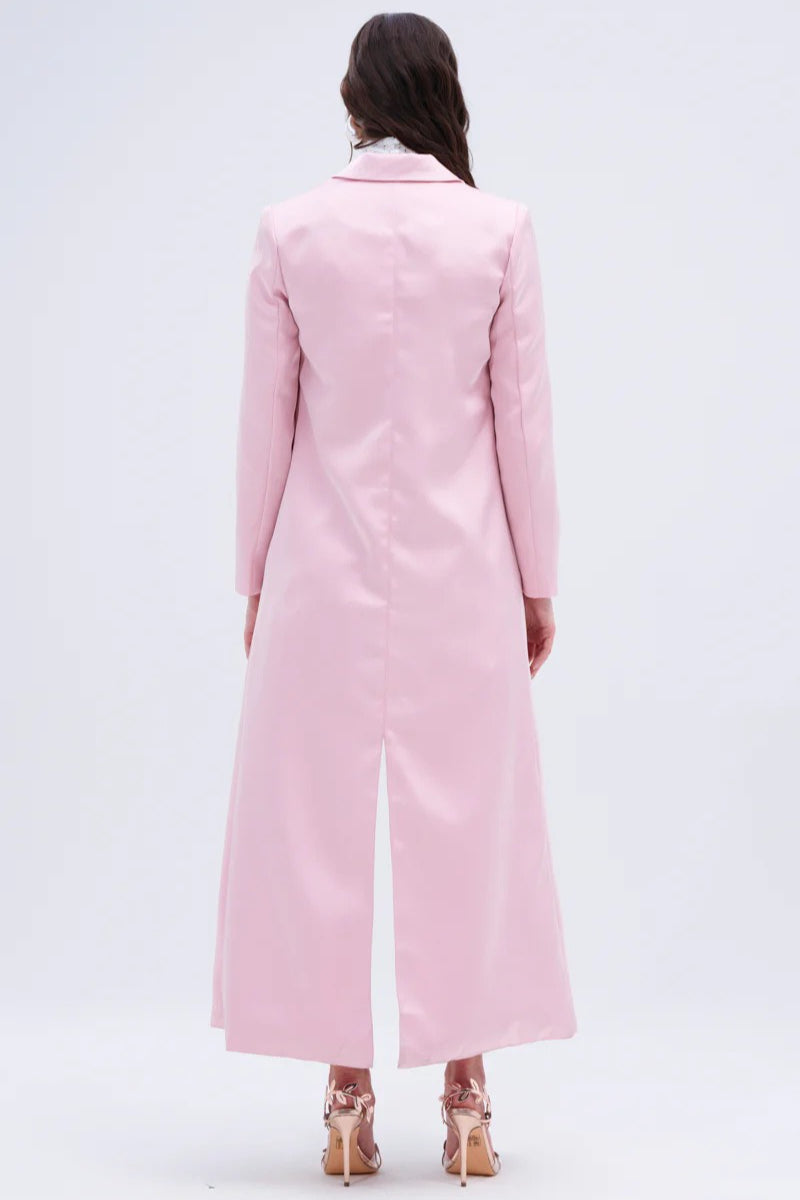 French Chic Knee-Length Overcoat image 6