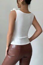 Floral Applique Knit Top image 3