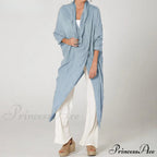 Solid Asymmetrical Cowl Neck Blouse image 1