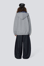 Plaid Lined Loose Fashion Hoodie image 4