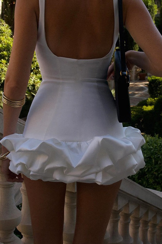 Backless Ruching Hem Sleeveless Cocktail Dress image 6
