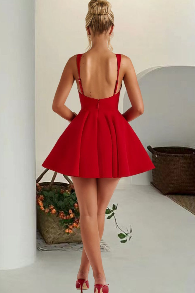 Detachable Bow Corset Mini Party Dress image 7