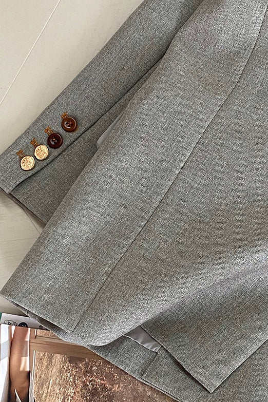 Oversized Speckled Lapel Blazer image 9