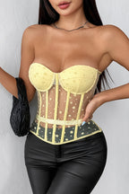 Polka Dot Strapless Bustier Corset image 3