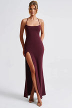 Summer Sexy Split Dress Slim Fit Spaghetti Strap Party Dress image 1