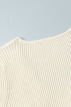 V-Neck Long Sleeve Knit Sweater Dress image 13