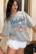 Casual Fashion Print Cotton T-shirt image 1