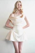 Waist Tight Satin Elegant Mini dress image 1