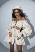 Cutout Lace Off-the-Shoulder Mini Dress image 1