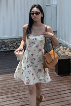 Floral Waist Bandeau Mini Dress image 2
