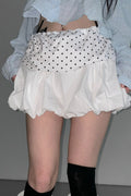 Polka Dot Patchwork Mini Skirt image 1