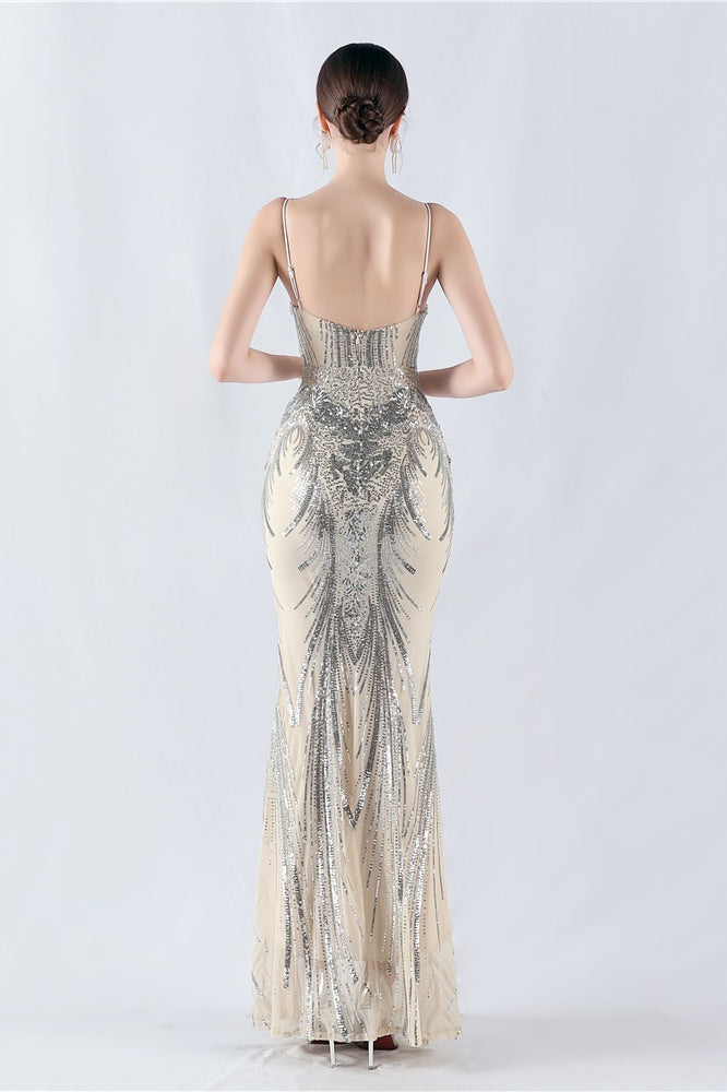 Boned Sequin Embroidered Formal Dress image 26