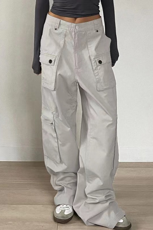 Retro Low-Waisted Pocket Denim Cargo Pant image 2
