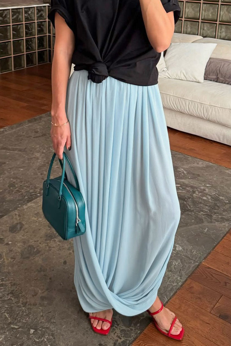 Chic Chiffon Flowing Maxi Skirt image 2