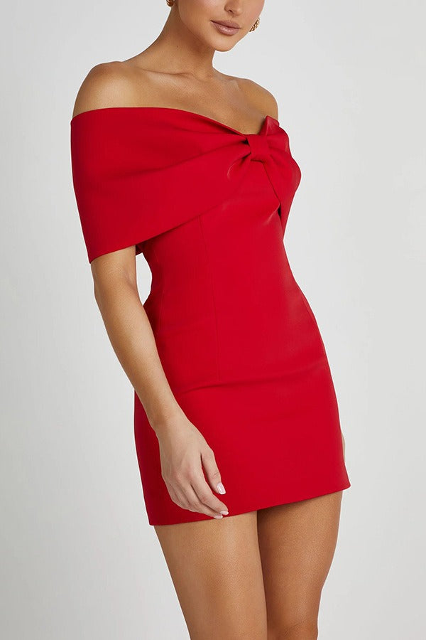 Off-the-shoulder Bodycon Cocktail Dress image 8