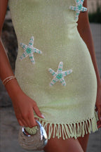 Off Shoulder Floral Knit Mini Dress image 4