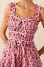 Elegant Elastic Jumpsuit Floral Dress image 5
