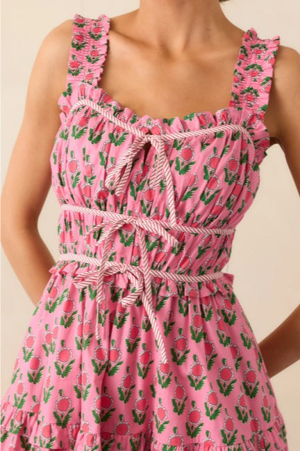 Elegant Elastic Jumpsuit Floral Dress image 5