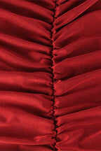 Vintage Red High Neck Maxi Dress image 7