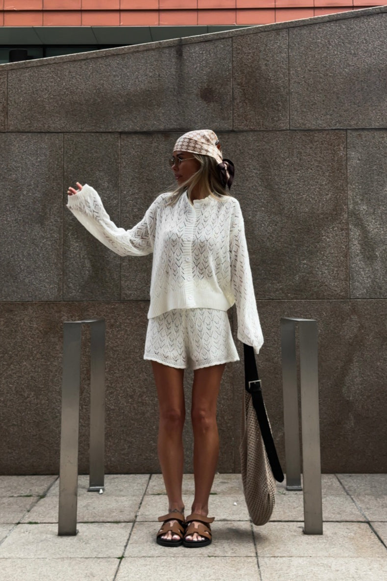 Hollow Knit Crochet Loose Two Piece Set image 5
