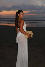 Backless Cutout Knit Sweater Dress image 4