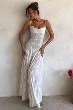 Elegant White Maxi Boho Dress image 1