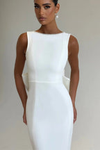 Elegant Bow Slim Fit Party Dress image 4