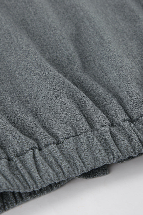 Trendy Grey Wool Short Coat image 8
