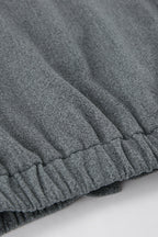 Trendy Grey Wool Short Coat image 8