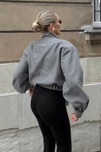Thick Grey Woolen Jacket image 3