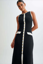 Knit Sleeveless Bodycon Sweater Dress image 1