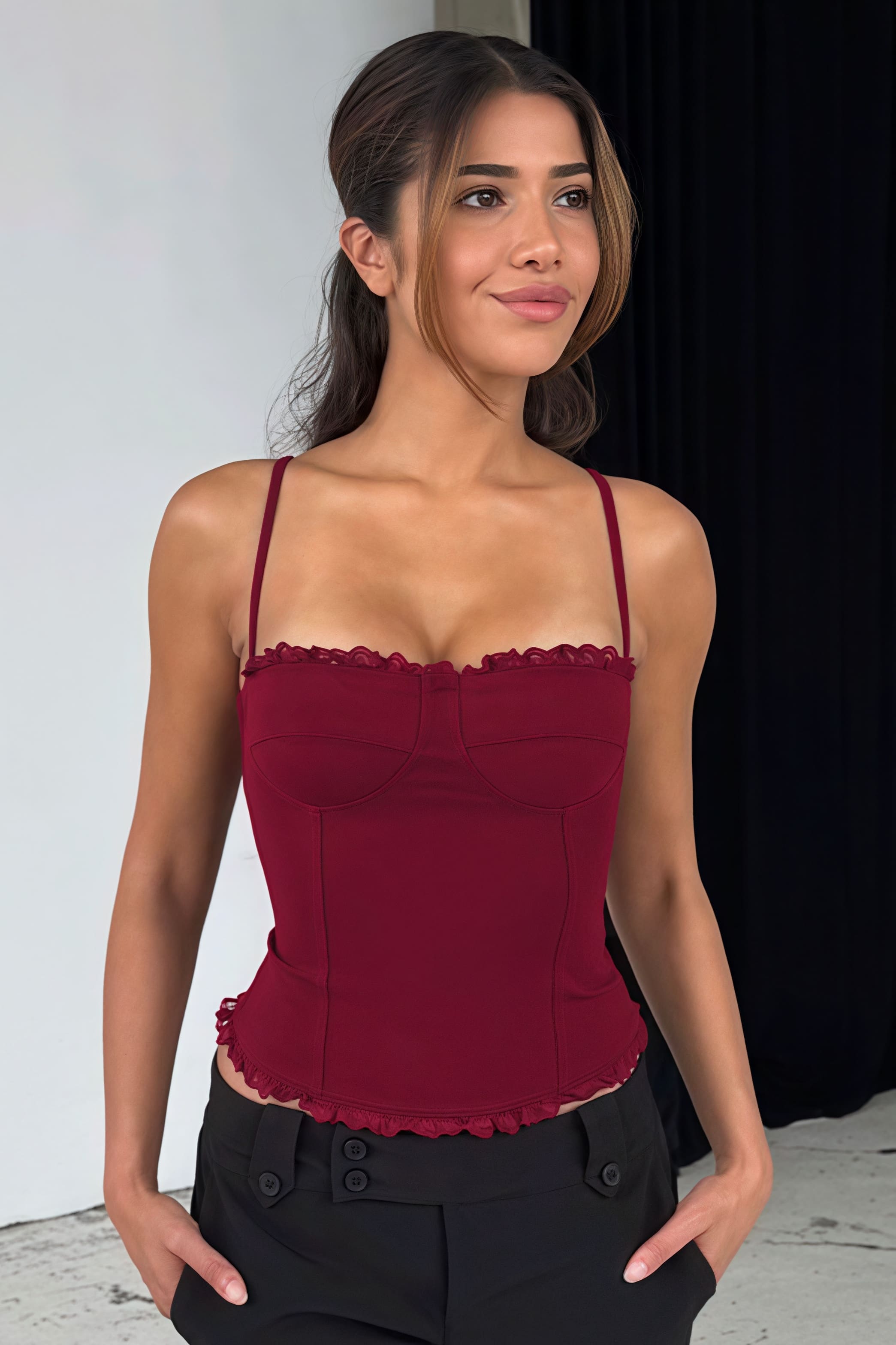 Sexy Slim Fit Tube Cami Top image 4