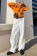 Fashionable Low-Waisted Drawstring Cargo Pant image 4