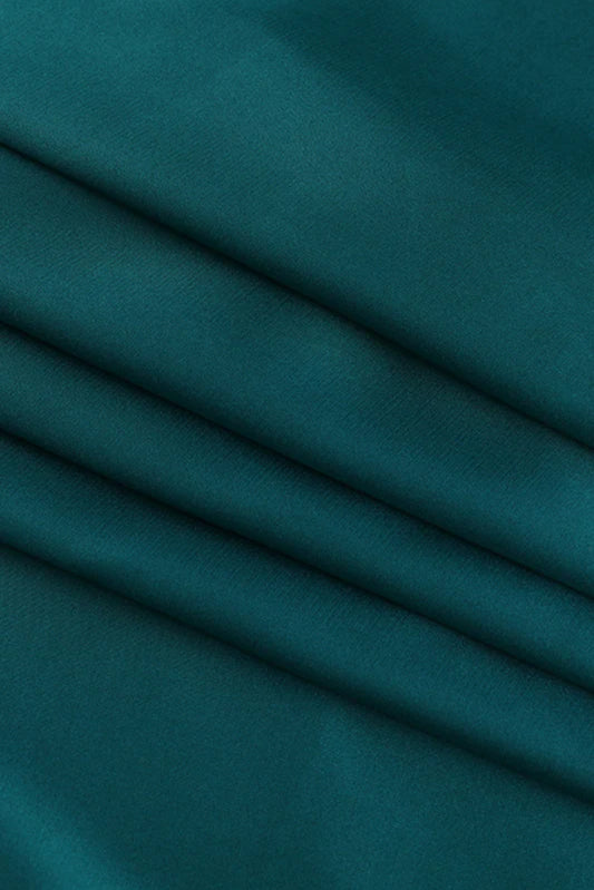 Satin V-Neck Waist-Cinching Split Dress Party Dress image 9