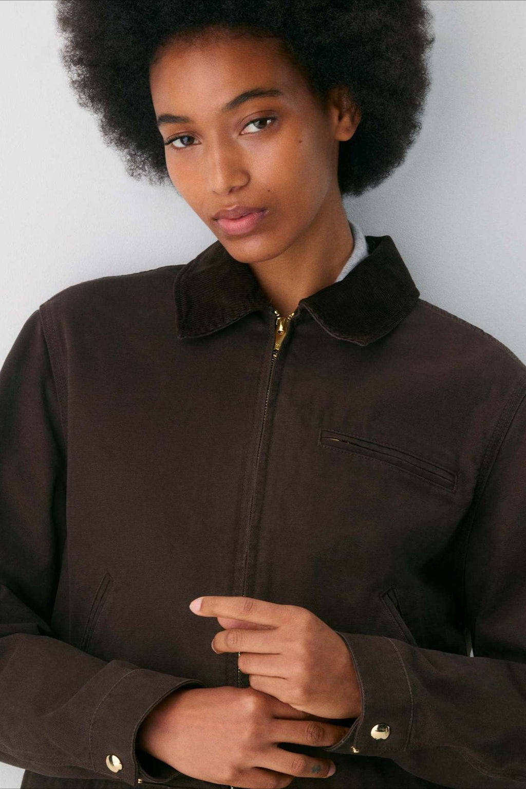 Cropped Utility Workwear Jacket image 2