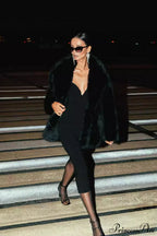 Eco Faux Fur Solid Chic Cropped Coat image 3