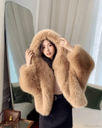 Eco-Friendly ImiTation Fox Hooded Coat image 7