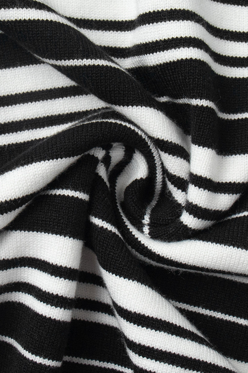 Colorblock Striped Polo Knit Sweater image 10